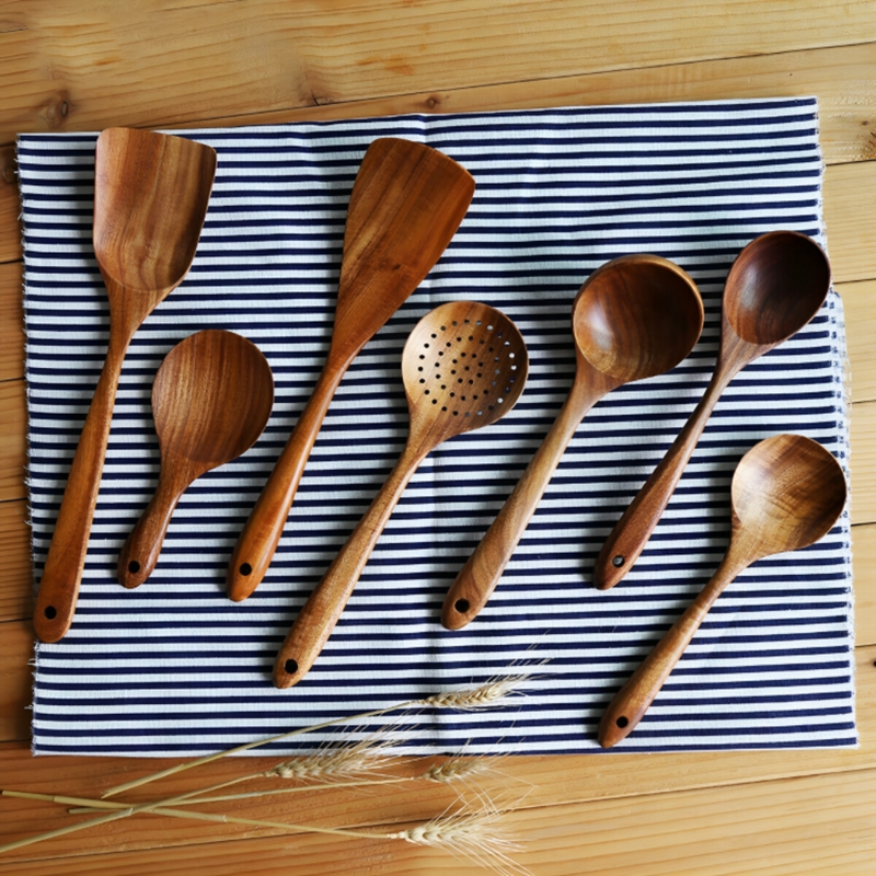 Teak Wooden Utensil Set